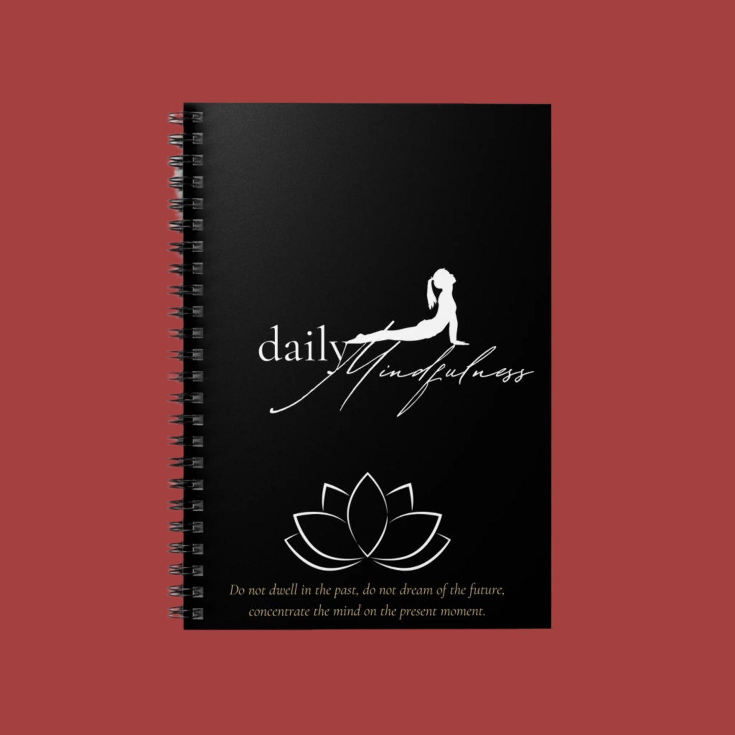 Daily Mindfulness Spiral Notebook - Ruled Line - Eccentricity Emporium LLC