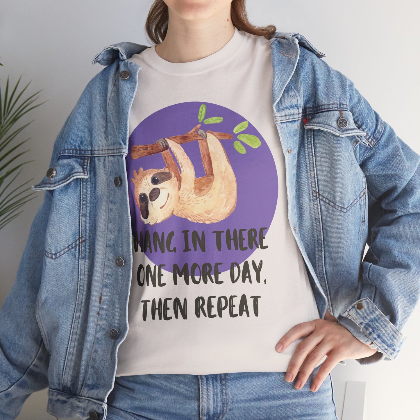 Hang In There — Sloth Spirit Tee for Daily Resilience