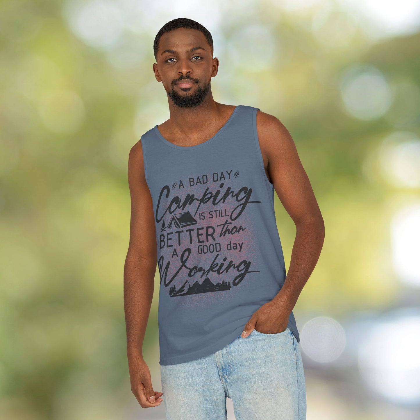 Better Than Work Camping Tank | Sarcastic Nature Lover Unisex Top