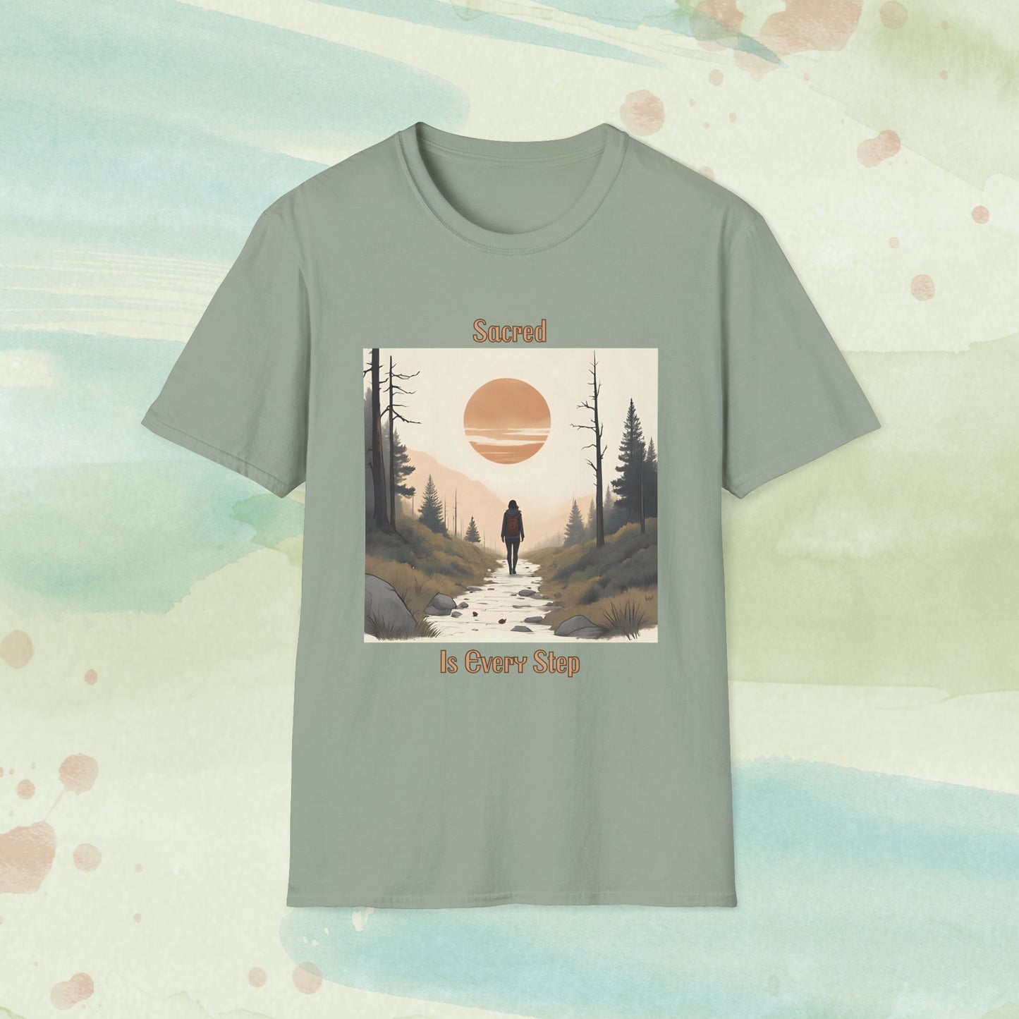 Sacred Is Every Step – Mindful Nature Walk Tee
