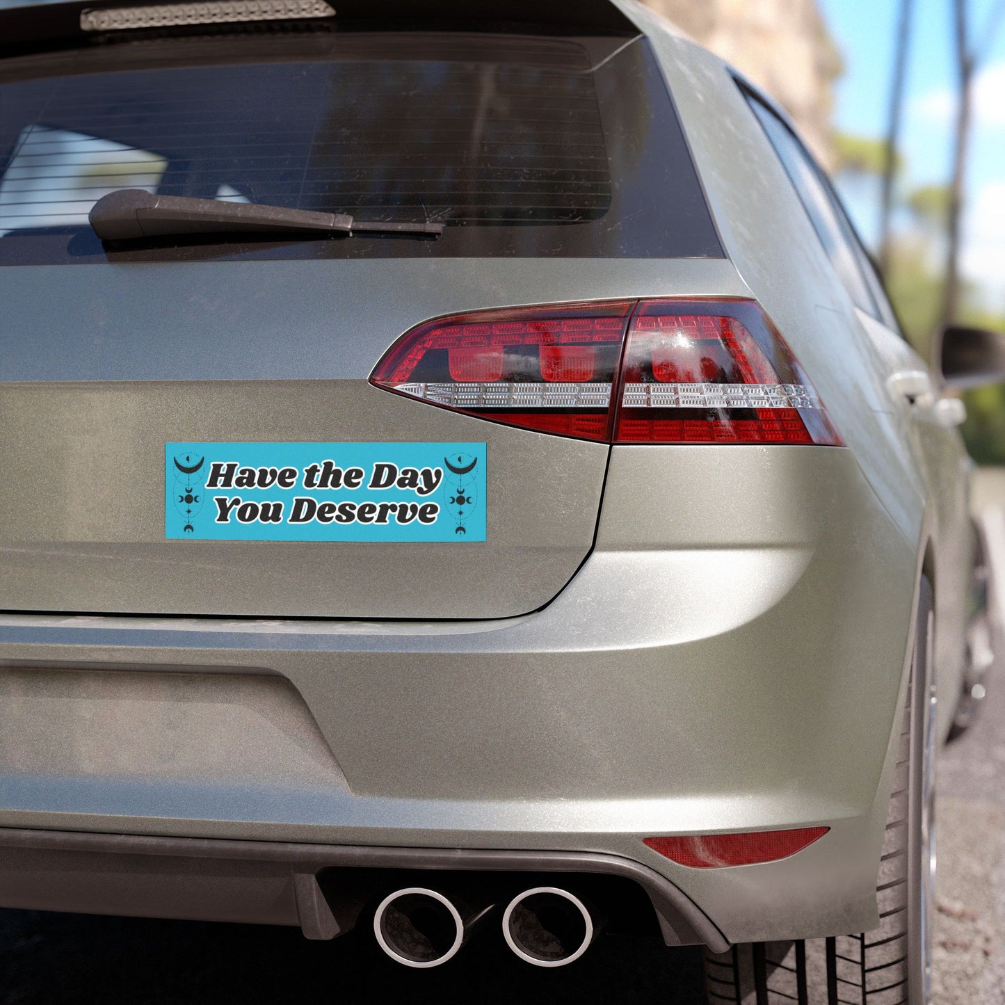 Have the Day You Deserve Car Magnet