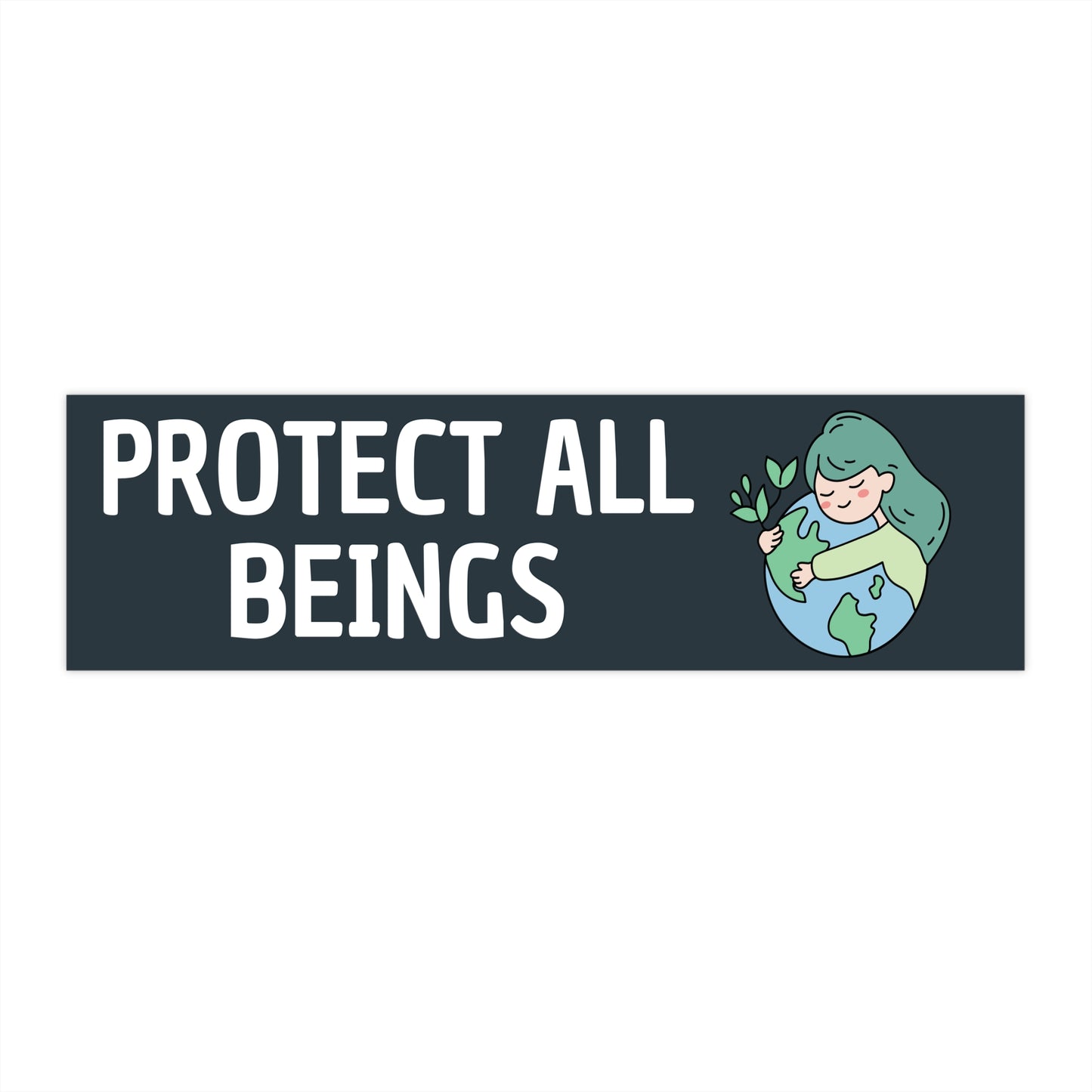 Protect All Beings – Sacred Earth Bumper Sticker