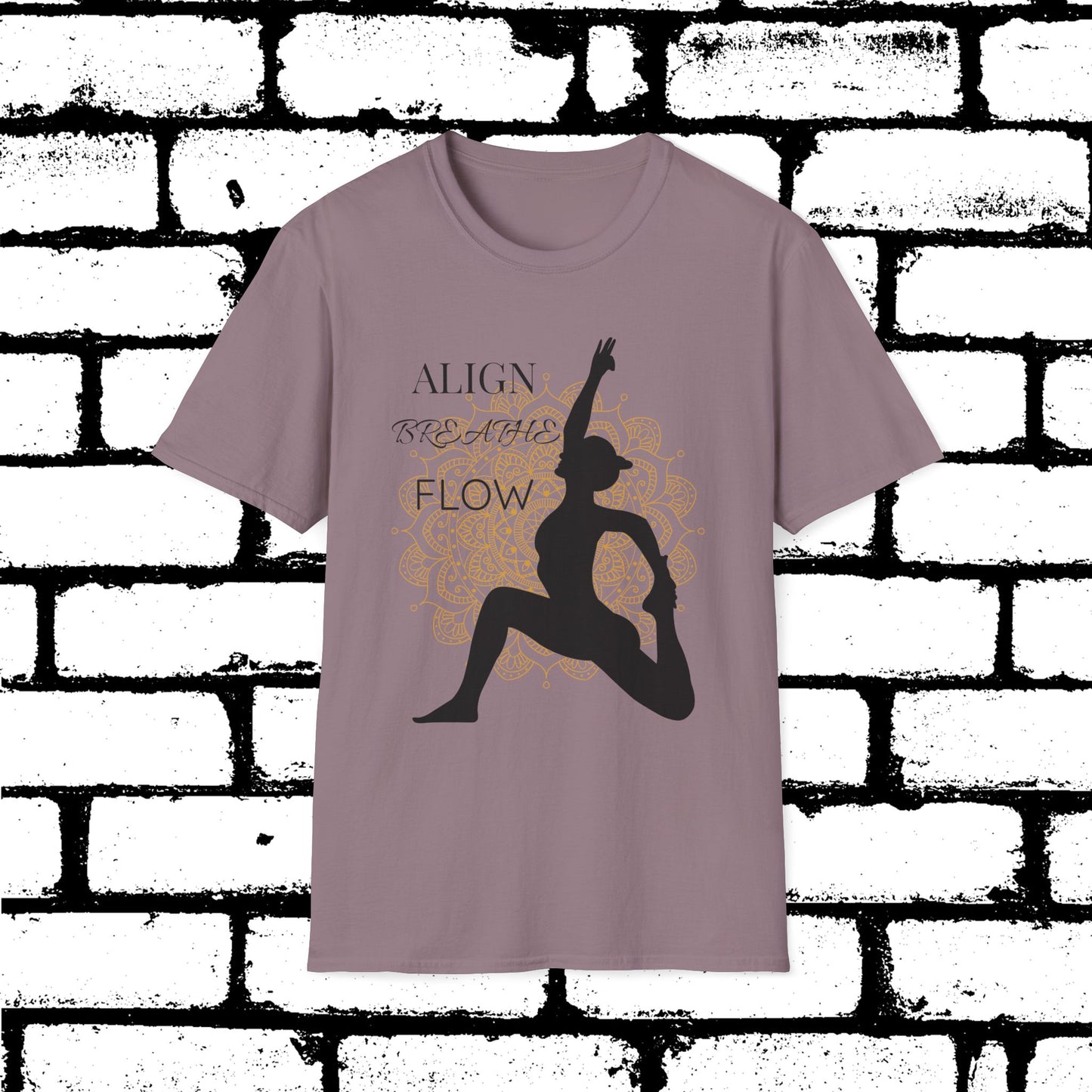 Align. Breathe. Flow. Yoga-Inspired Graphic Tee