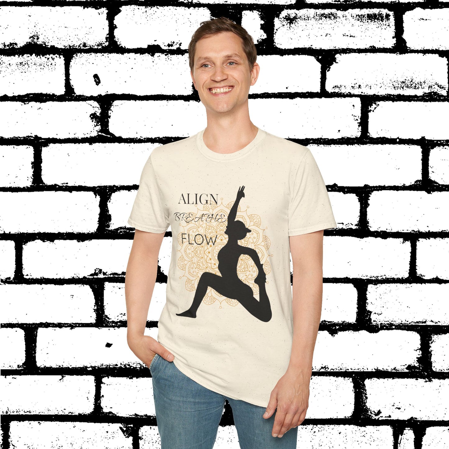 Align. Breathe. Flow. Yoga-Inspired Graphic Tee
