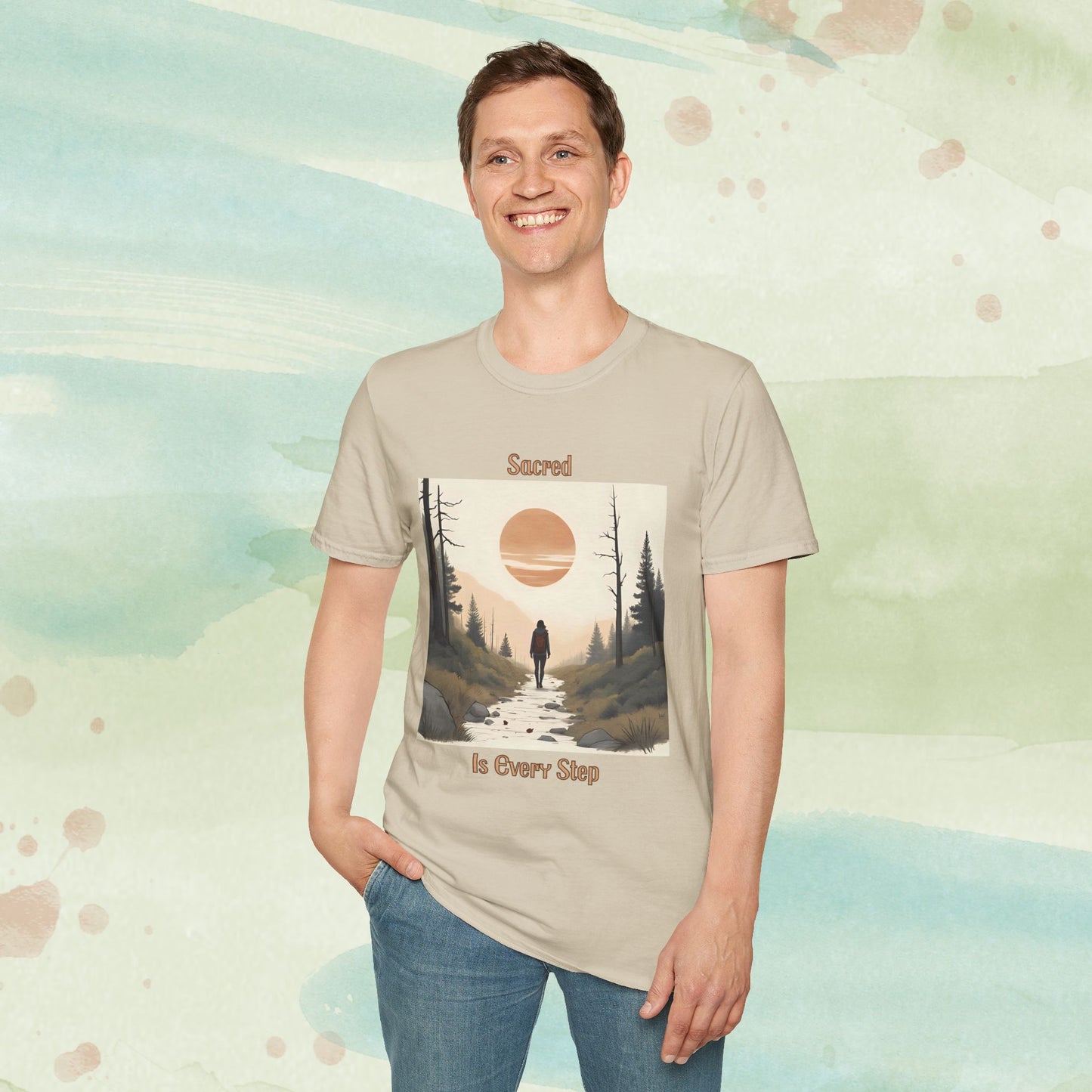 Sacred Is Every Step – Mindful Nature Walk Tee