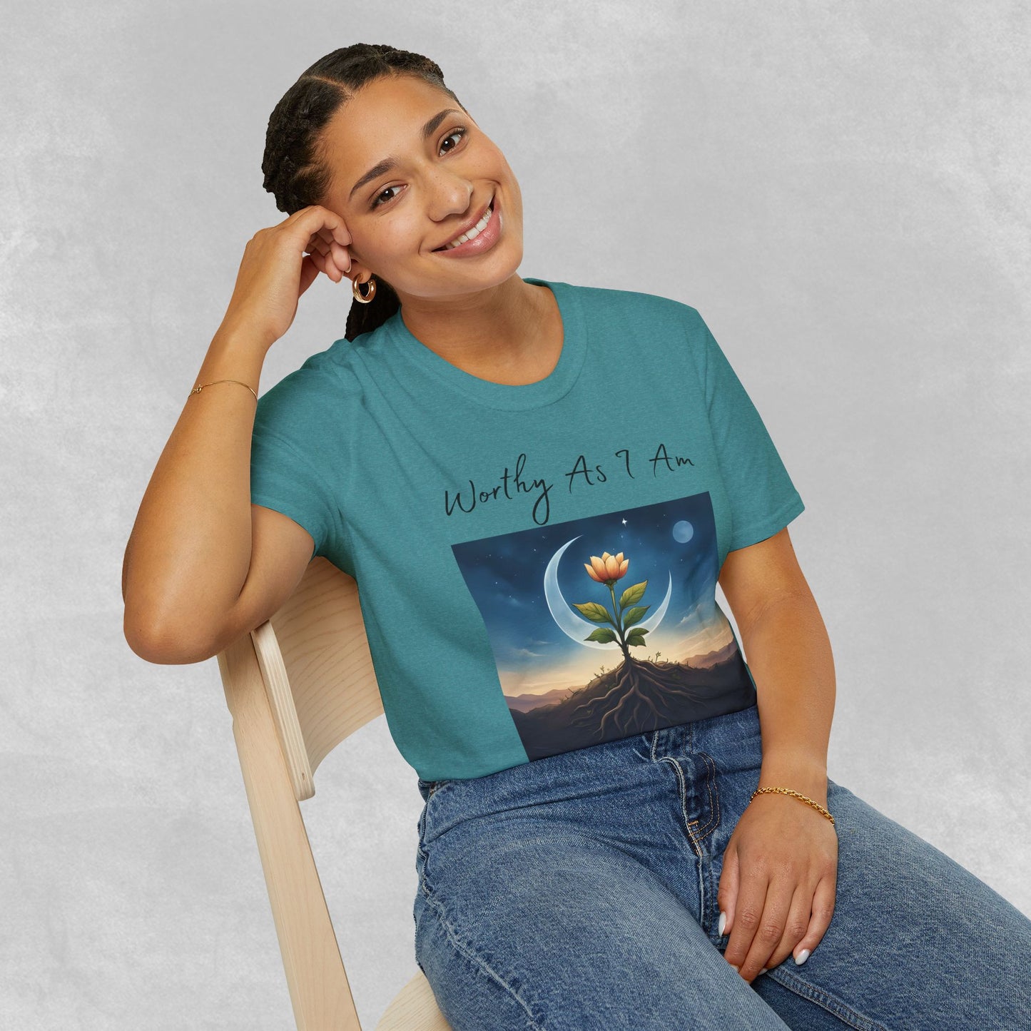 Worthy As I Am Botanical Tee