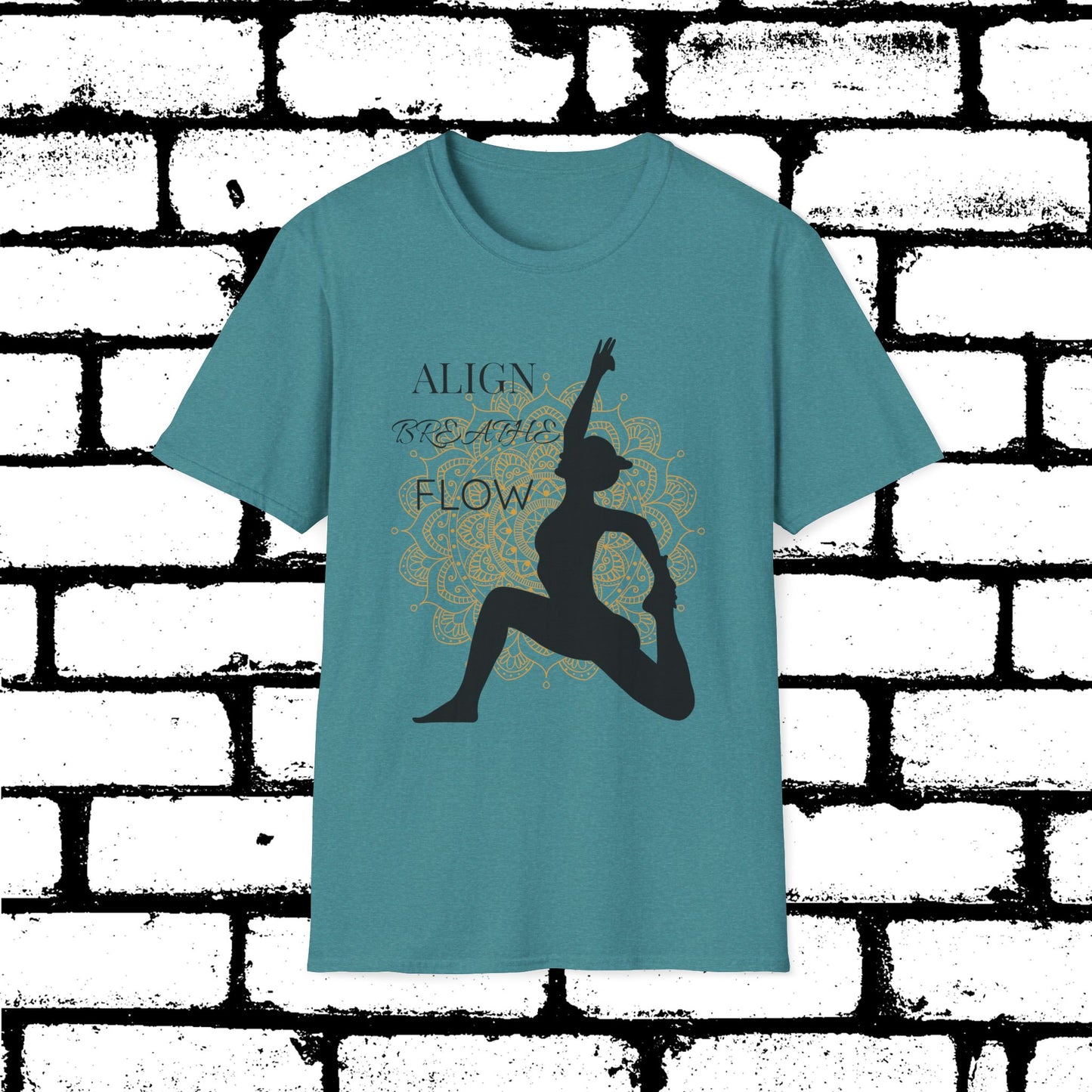 Align. Breathe. Flow. Yoga-Inspired Graphic Tee