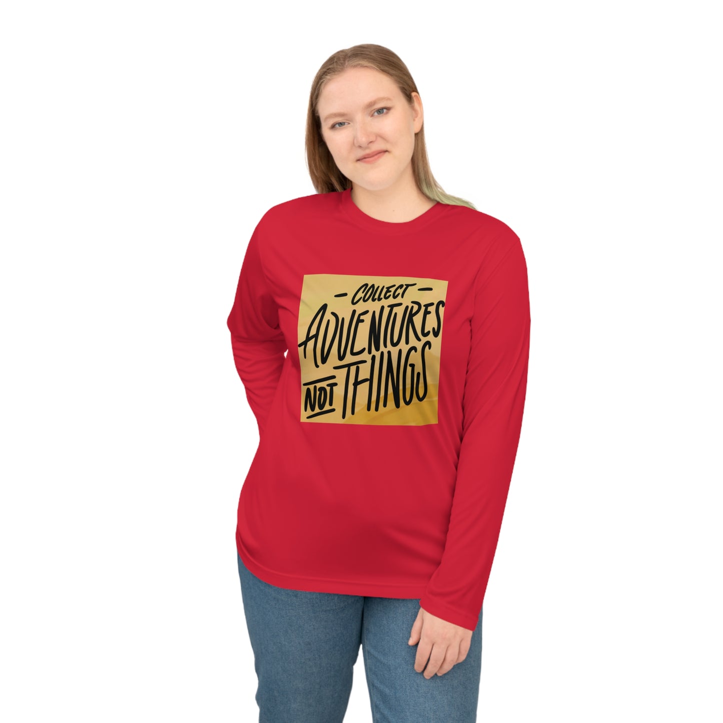 Collect Adventures Not Things – Minimalist Travel Quote Tee