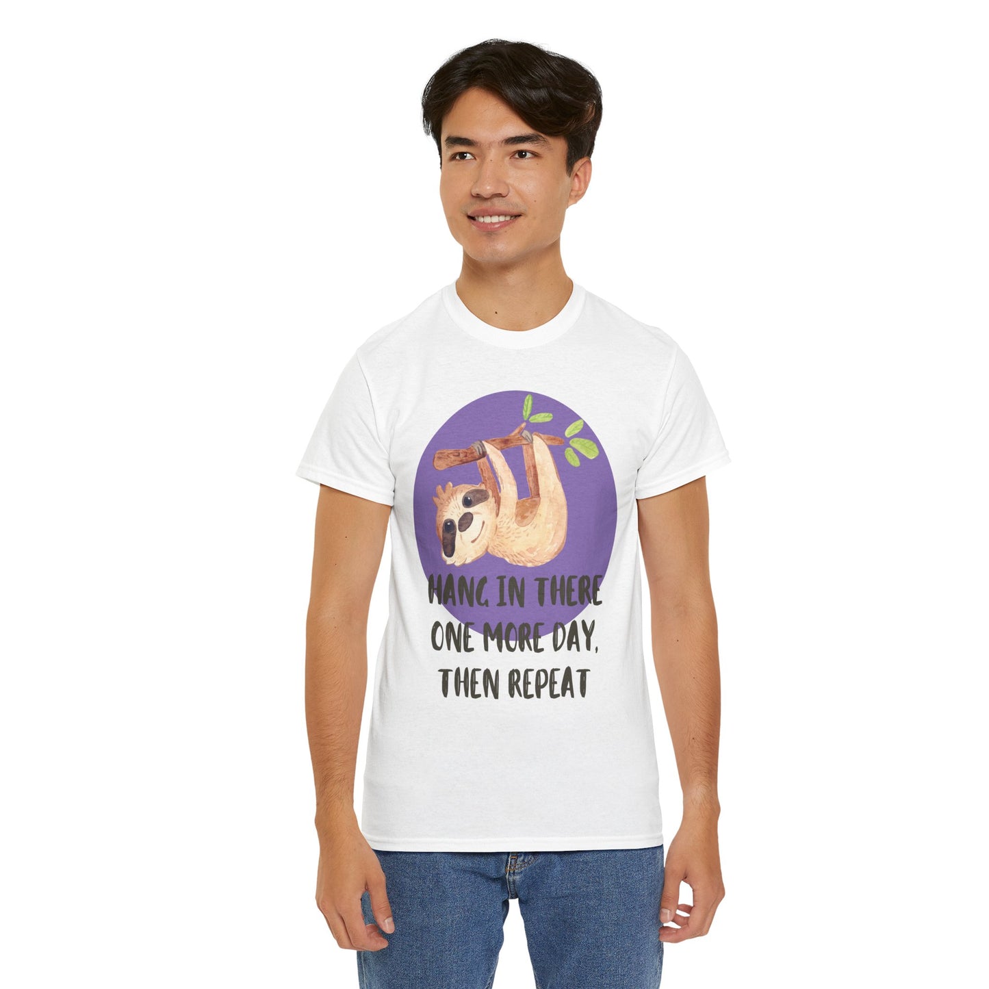 Hang In There — Sloth Spirit Tee for Daily Resilience