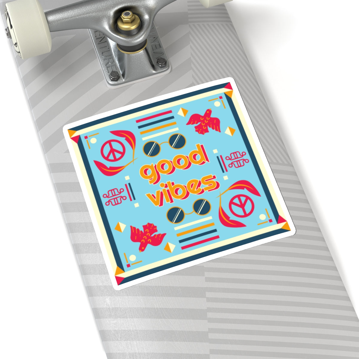 Good Vibes Sticker — Peaceful Positivity in Full Color