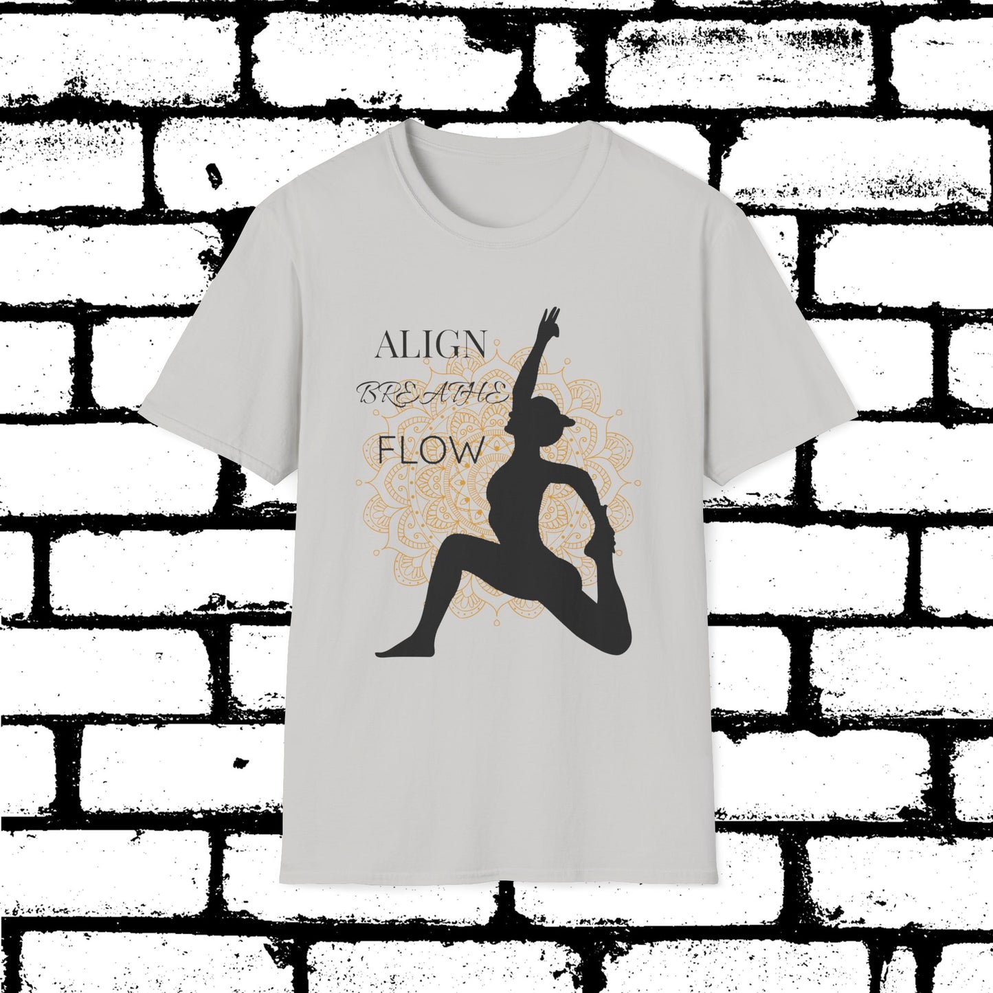 Align. Breathe. Flow. Yoga-Inspired Graphic Tee