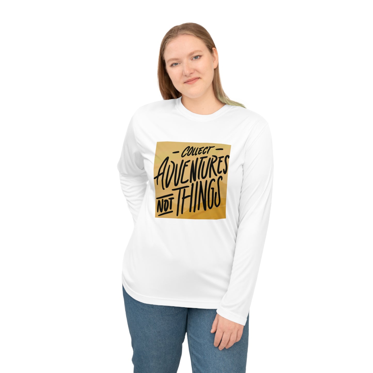 Collect Adventures Not Things – Minimalist Travel Quote Tee
