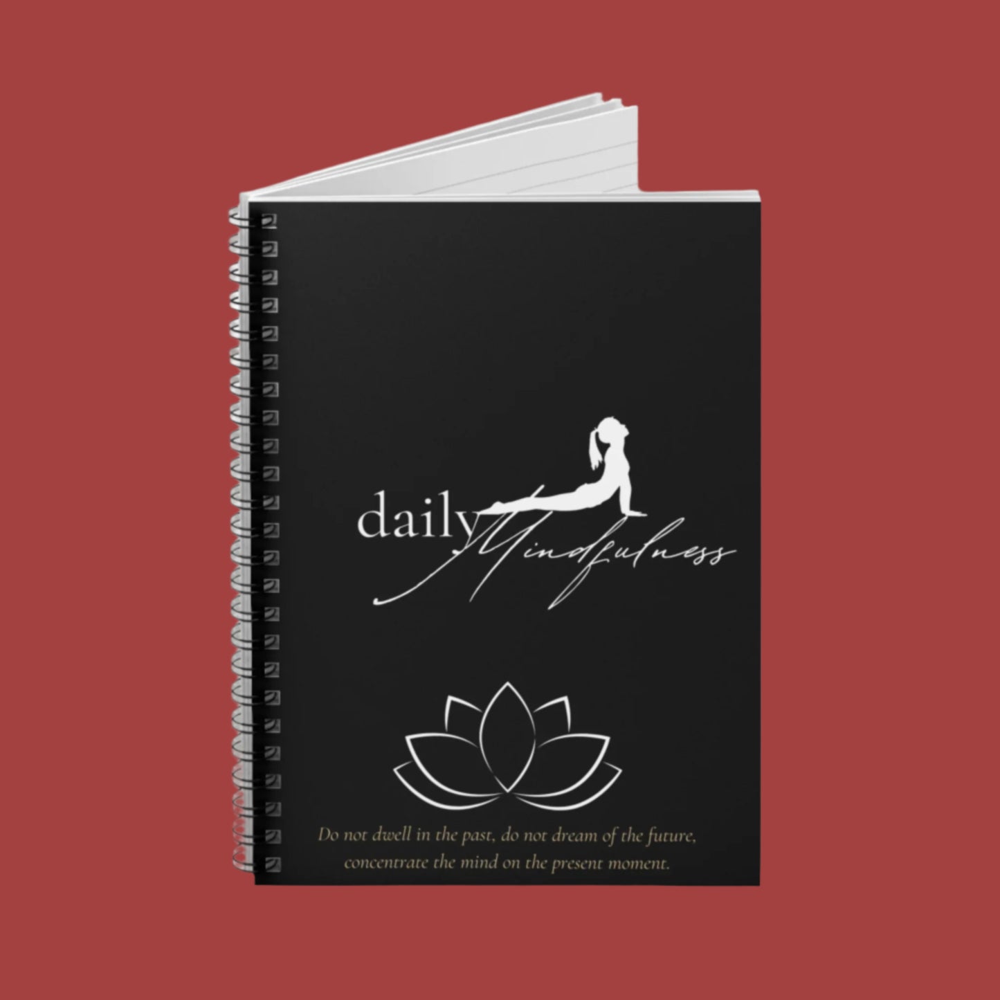 Daily Mindfulness Spiral Notebook - Ruled Line - Eccentricity Emporium LLC