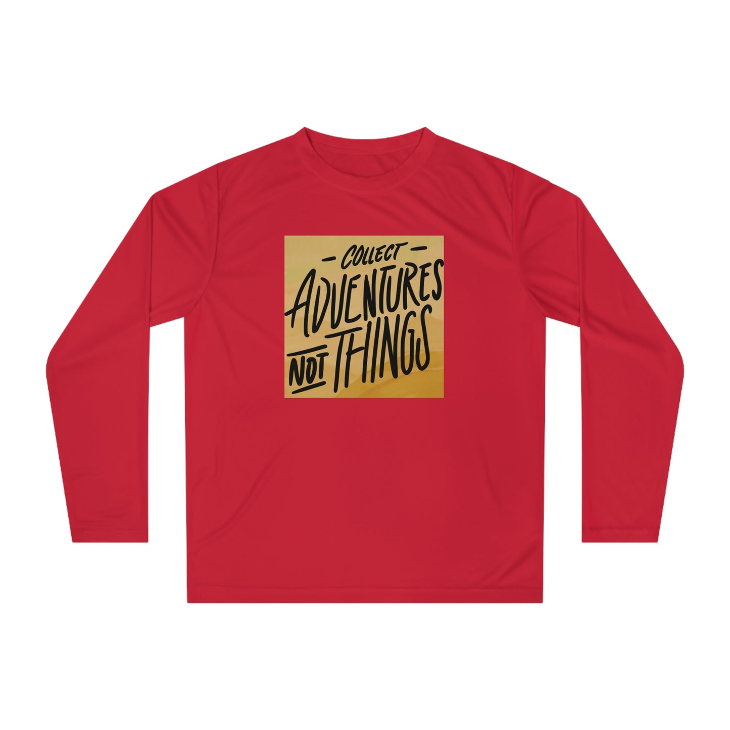 Collect Adventures Not Things – Minimalist Travel Quote Tee