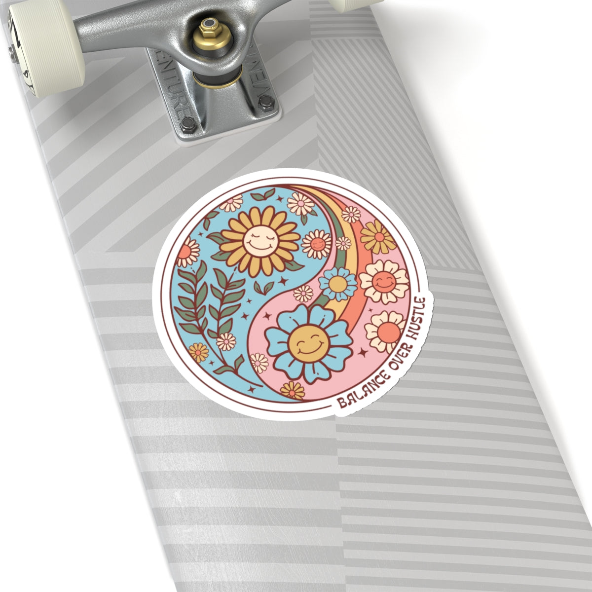 Balance Over Hustle Kiss-Cut Stickers