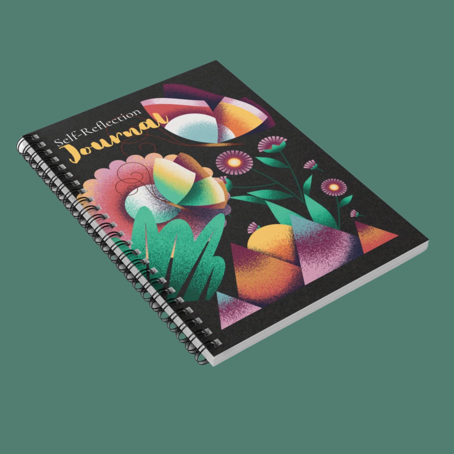 Calm & Create — Vibrant Spiral Notebook for Journaling & Doodling