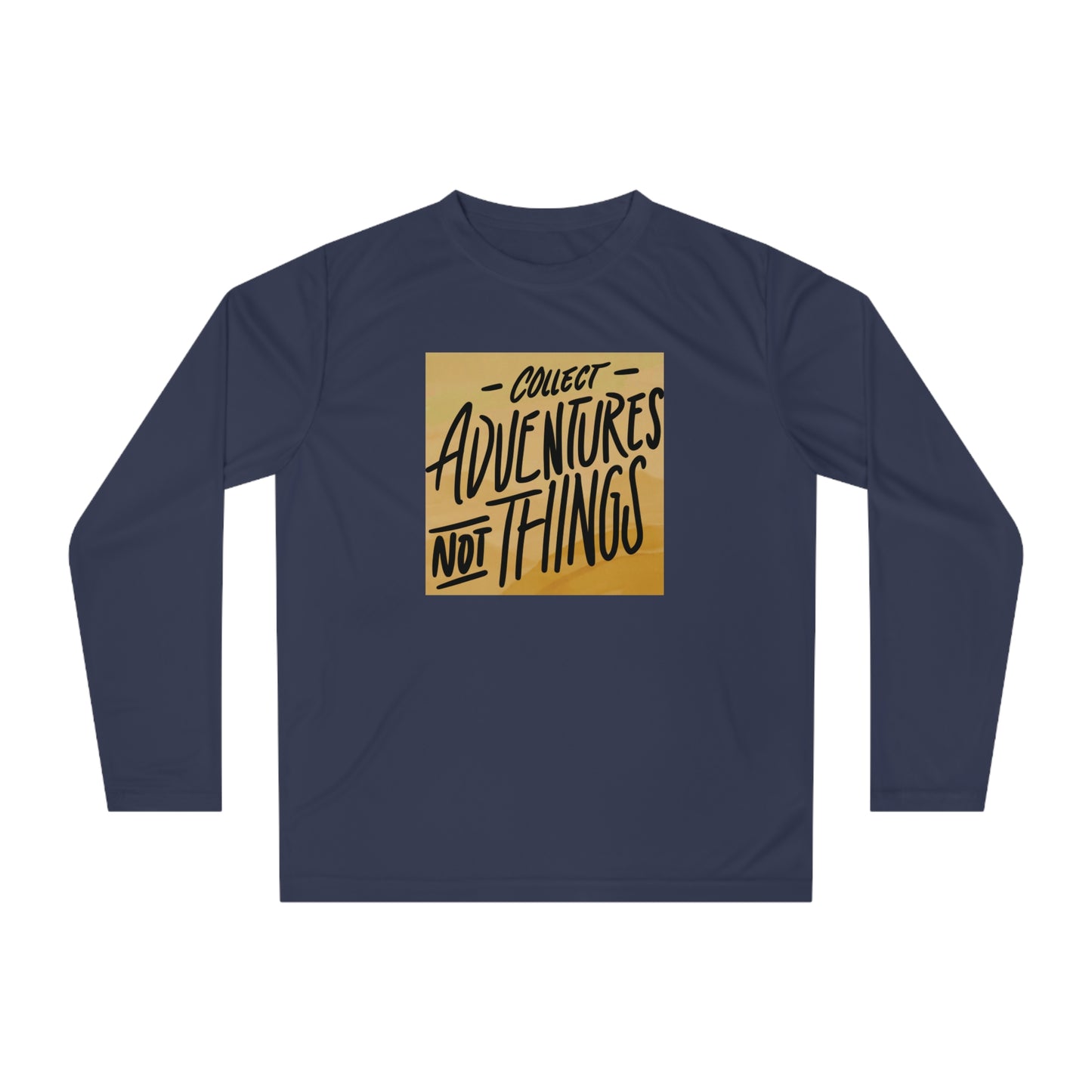 Collect Adventures Not Things – Minimalist Travel Quote Tee