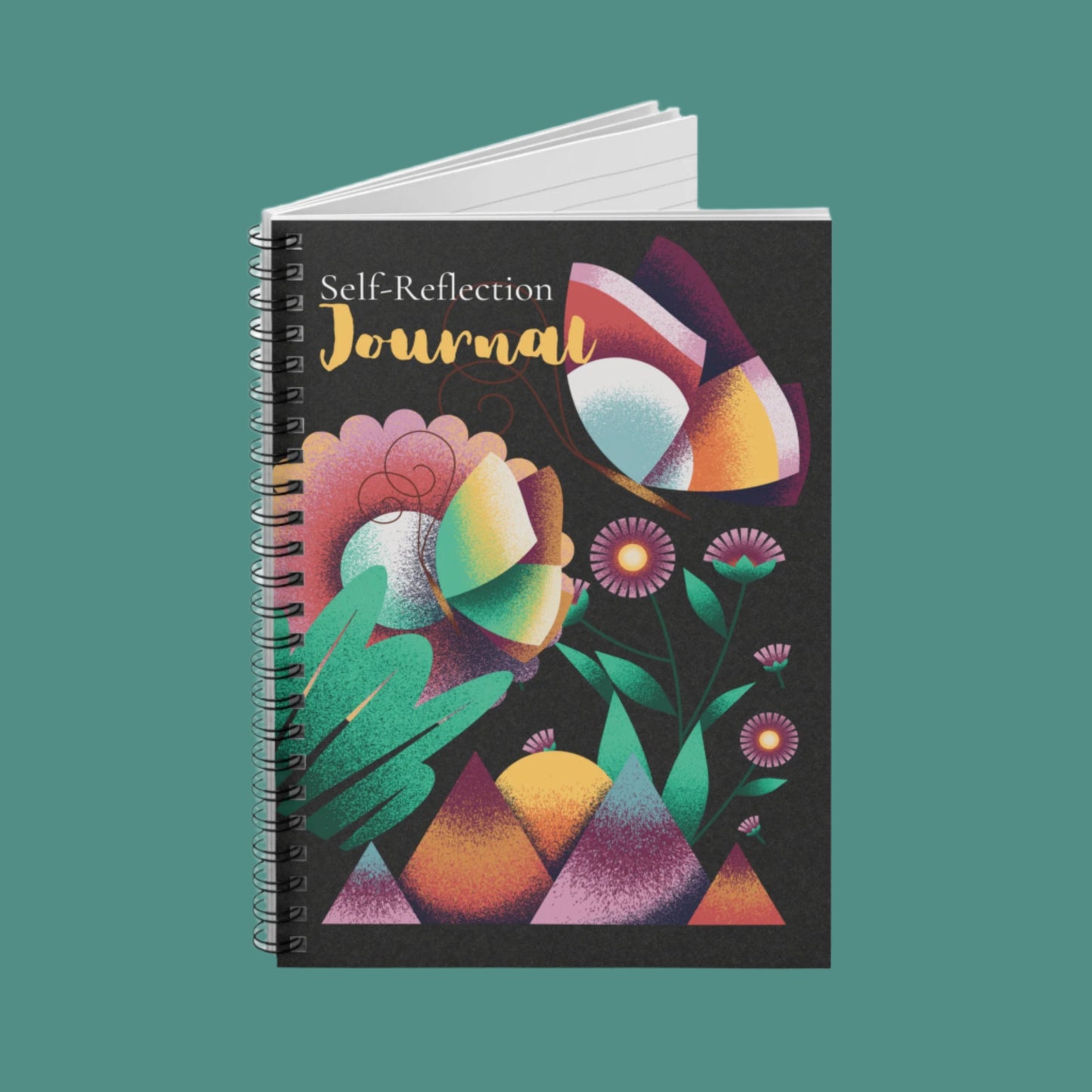 Calm & Create — Vibrant Spiral Notebook for Journaling & Doodling