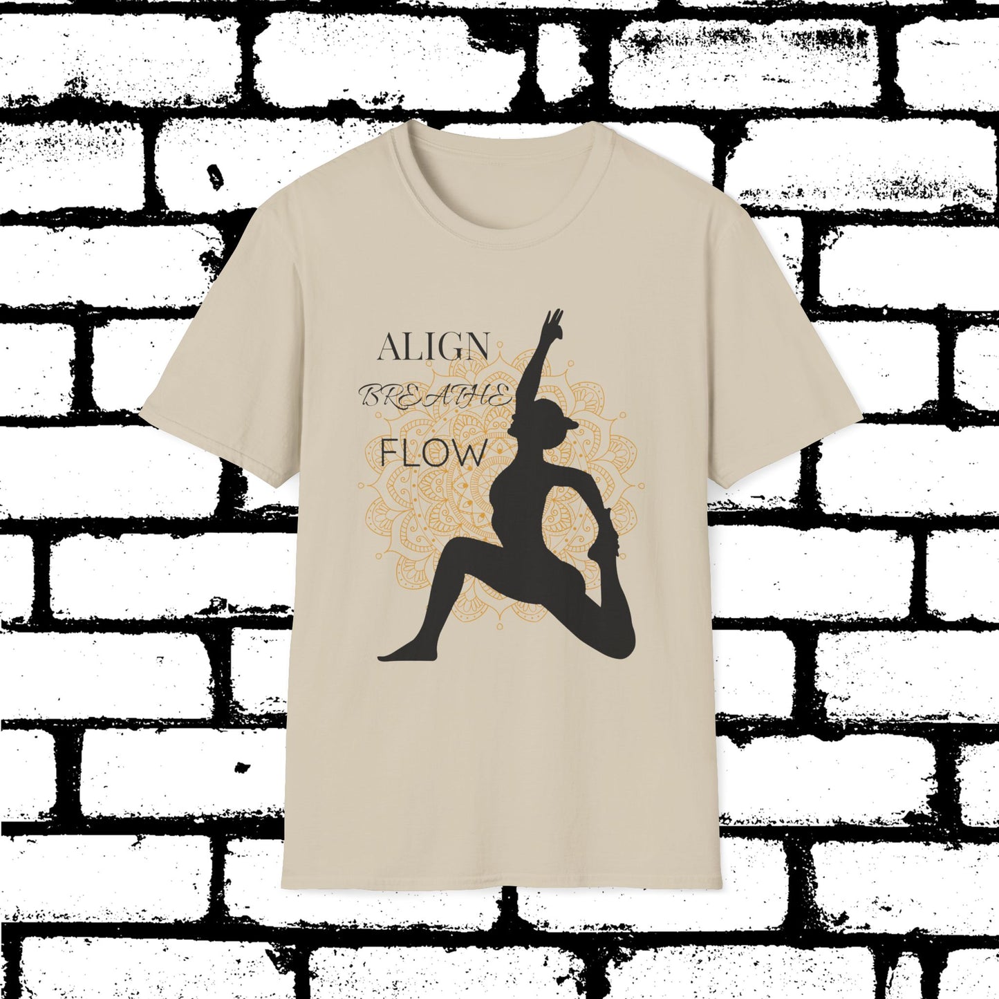 Align. Breathe. Flow. Yoga-Inspired Graphic Tee