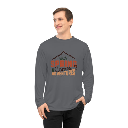 With Spring Comes Adventures β Retro Outdoor Long Sleeve Tee