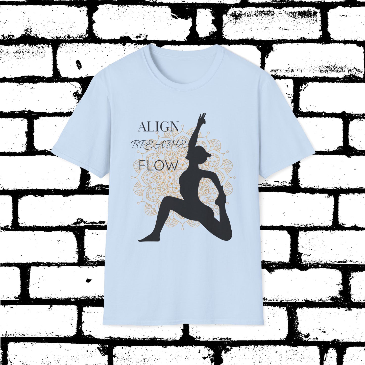 Align. Breathe. Flow. Yoga-Inspired Graphic Tee