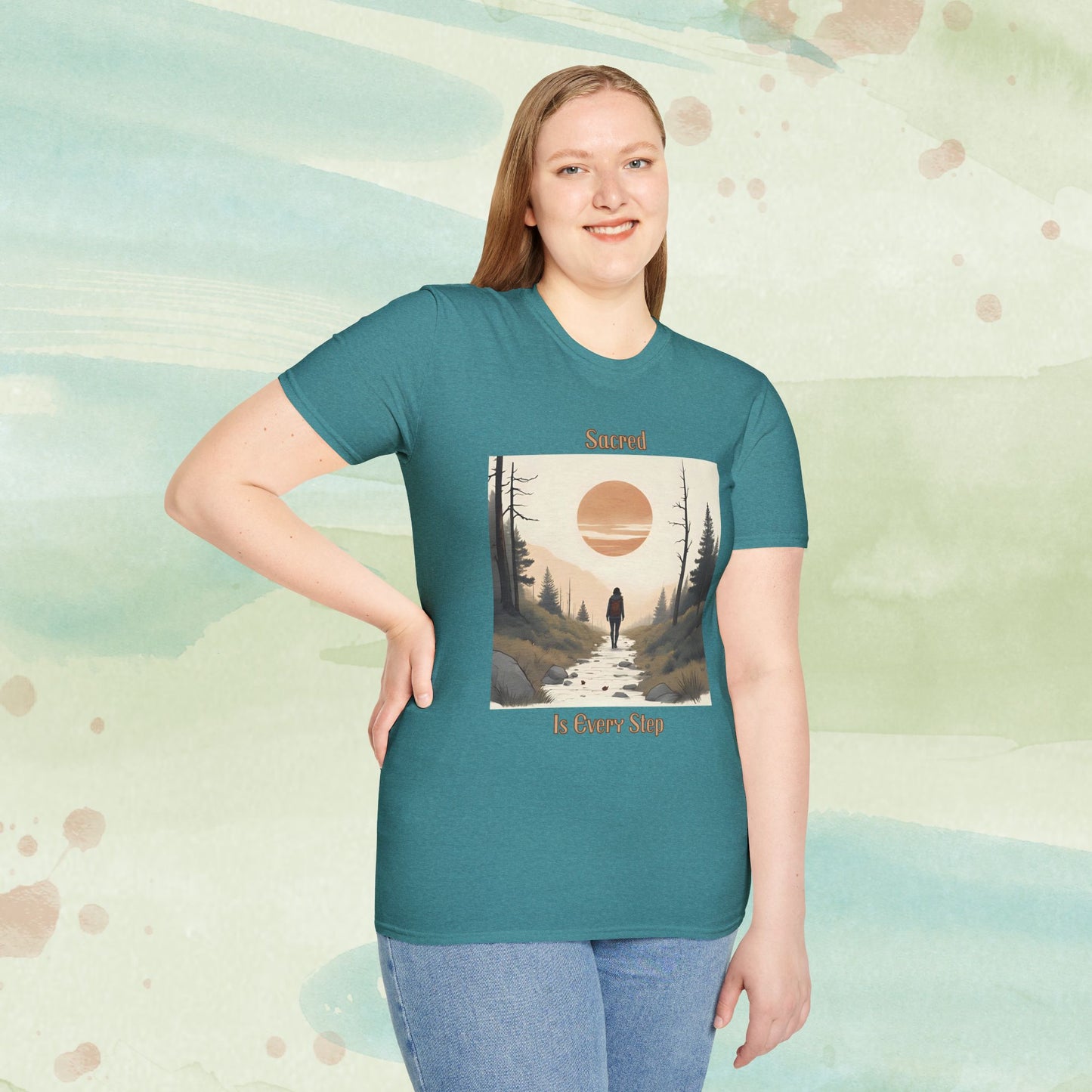 Sacred Is Every Step – Mindful Nature Walk Tee