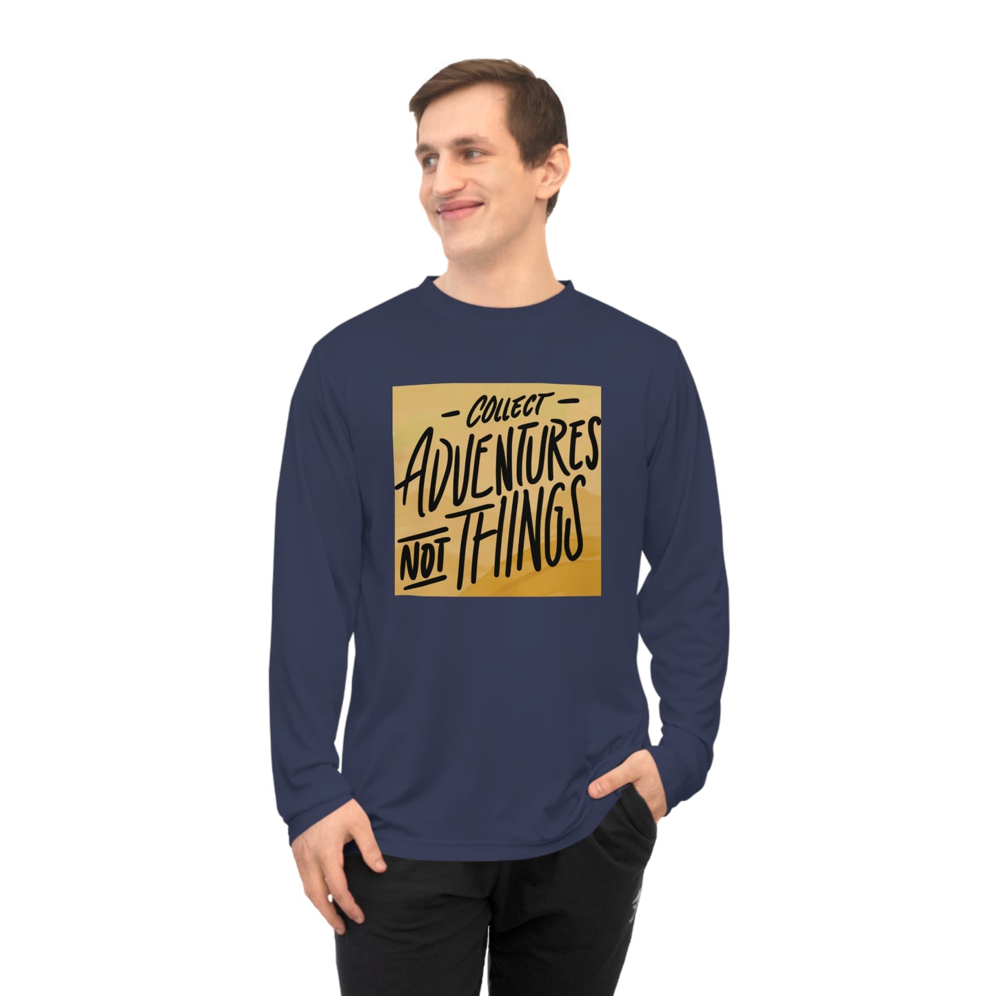 Collect Adventures Not Things – Minimalist Travel Quote Tee
