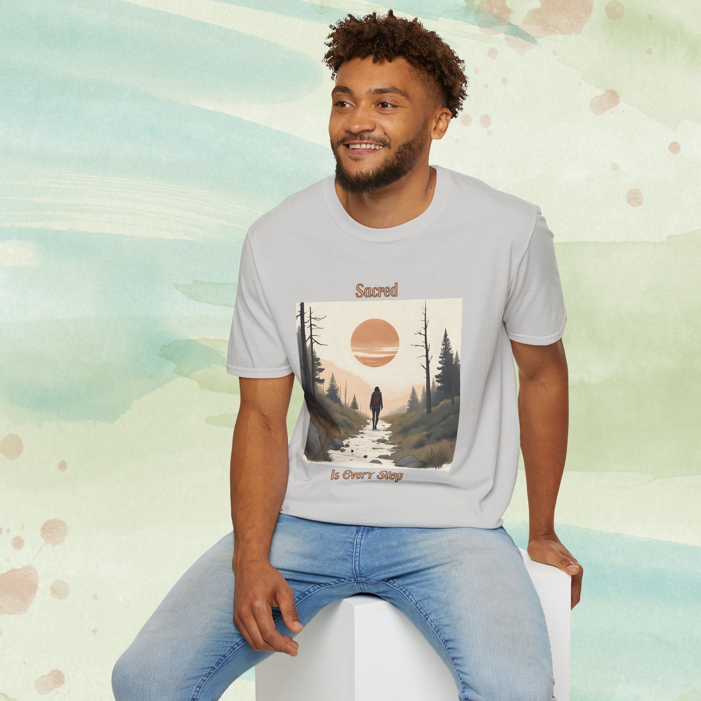 Sacred Is Every Step – Mindful Nature Walk Tee