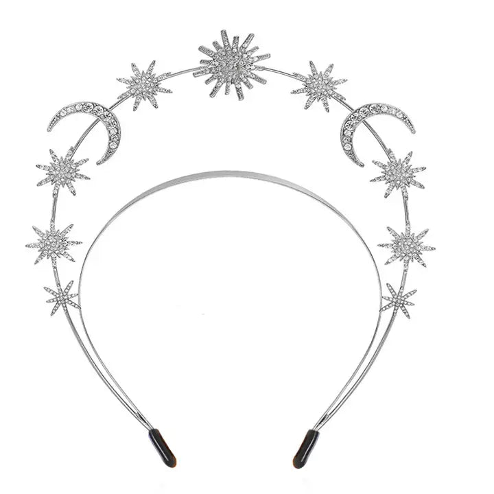 Celestial Starburst Goddess Crown Halo Headband