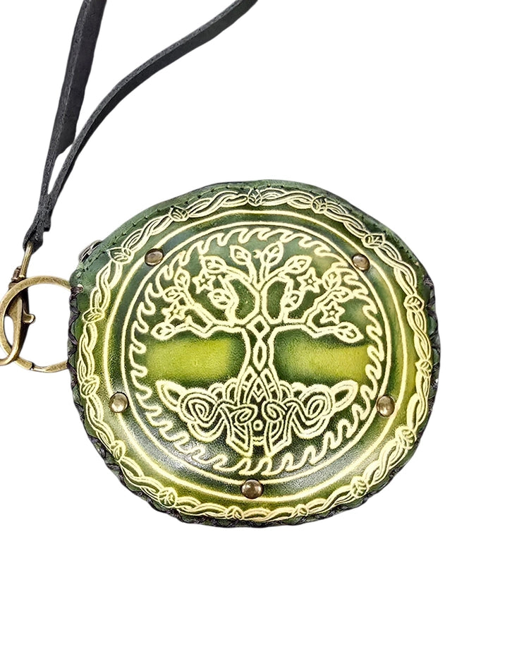 Tree of Life Leather Wristlet & Coin Purse