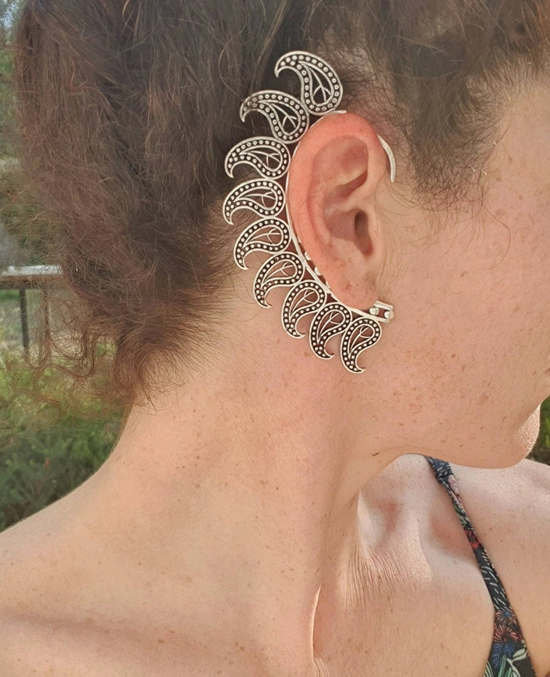 Handmade Teardrop Ear Cuff
