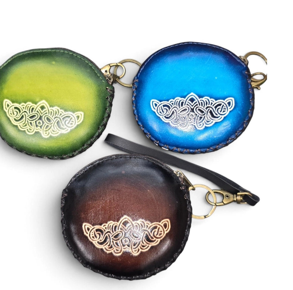 Tree of Life Leather Wristlet & Coin Purse