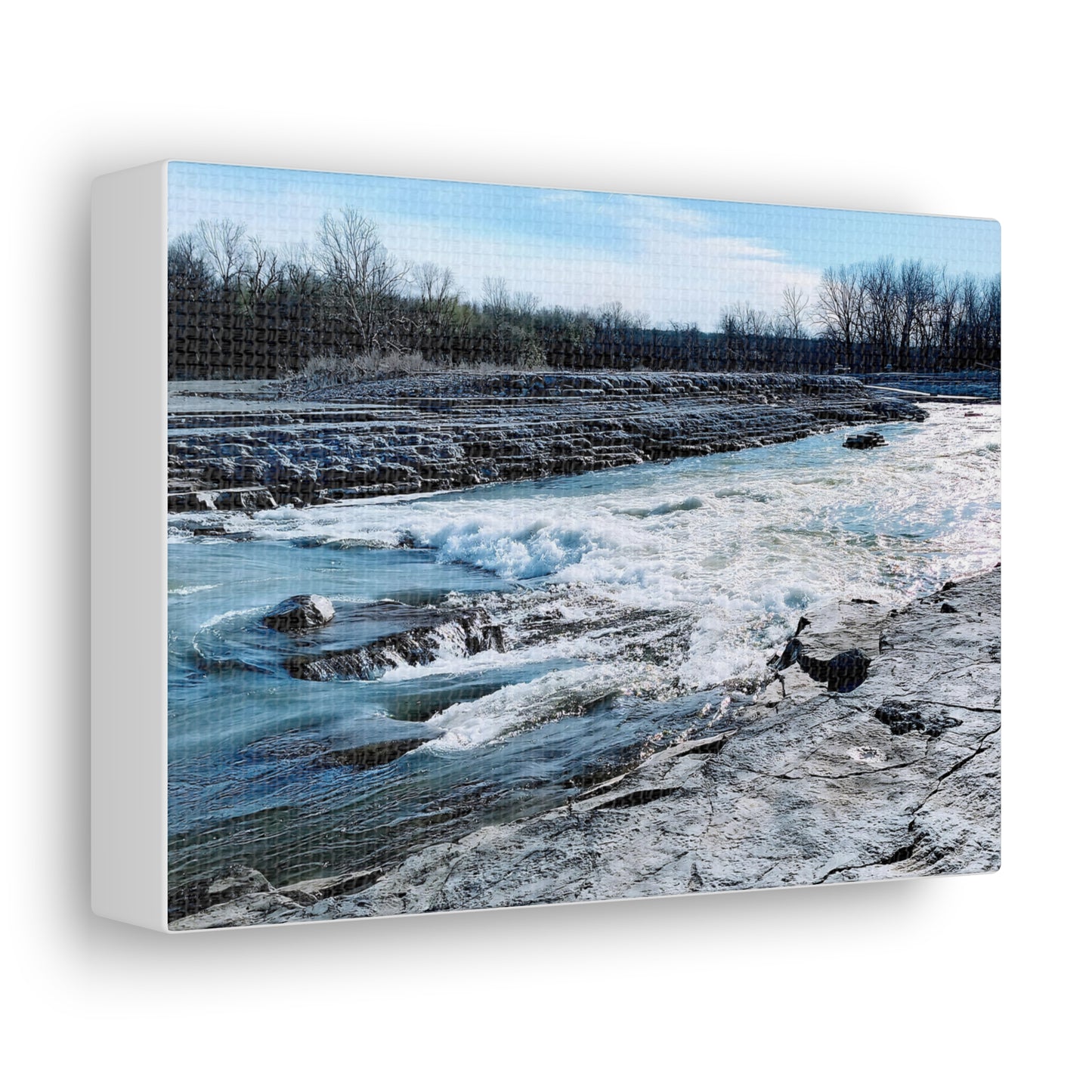 River Waves Canvas Gallery Wraps