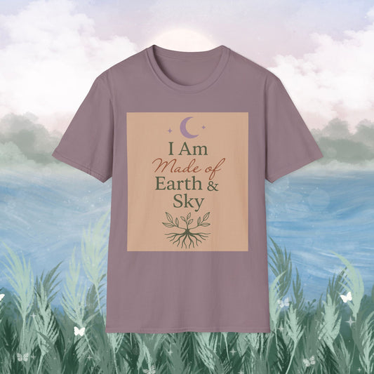 I Am Made of Earth & Sky Tee – Sacred Balance Statement Shirt