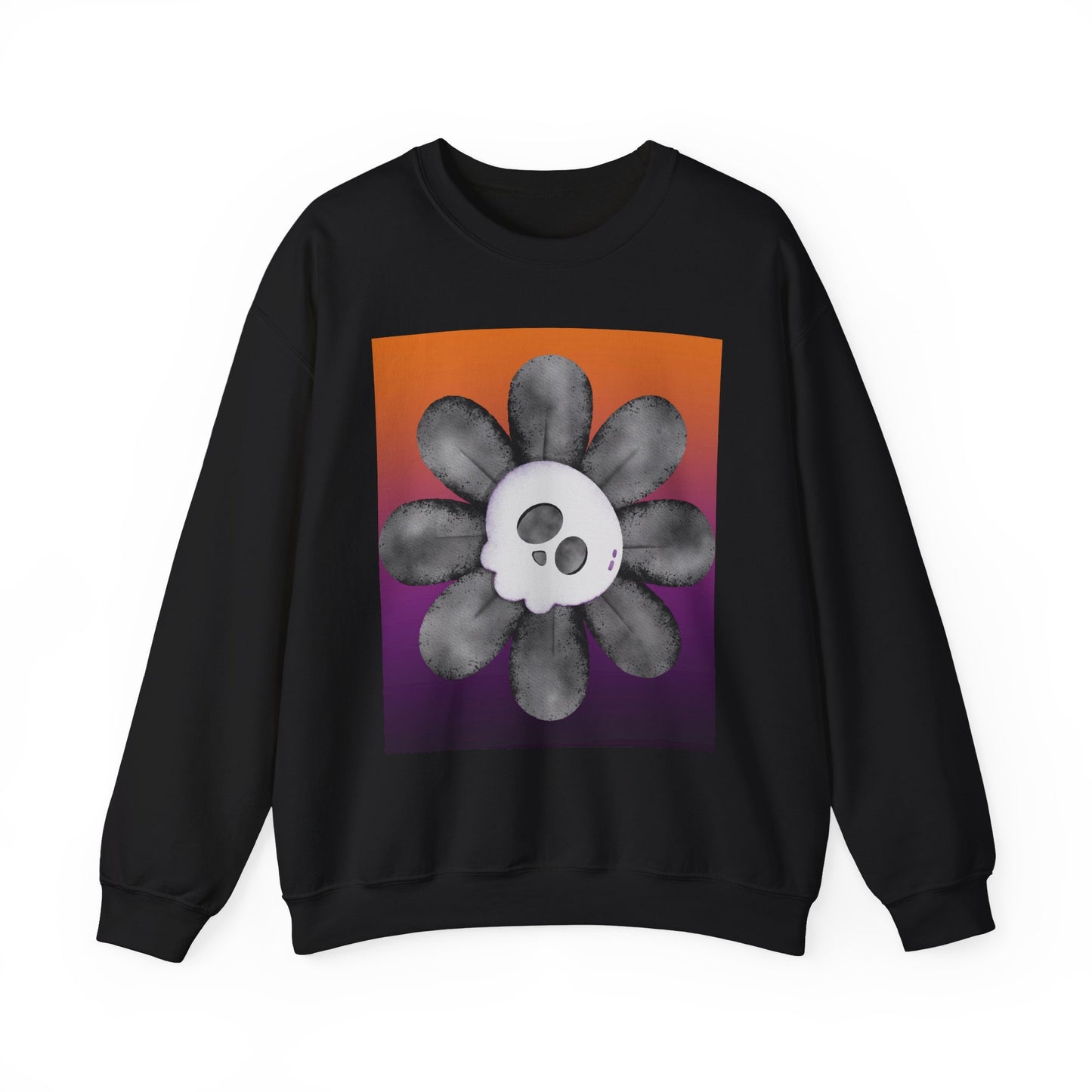 Halloween Flower Unisex Heavy Blend™ Crewneck Sweatshirt