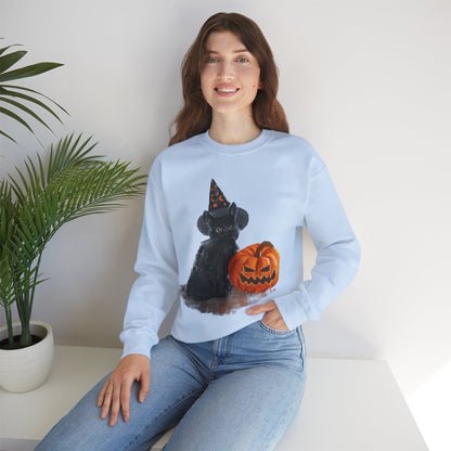 Black Cat Unisex Heavy Blend™ Crewneck Sweatshirt