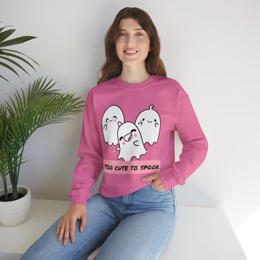 Too Cute to Spook Unisex Heavy Blend™ Crewneck Sweatshirt