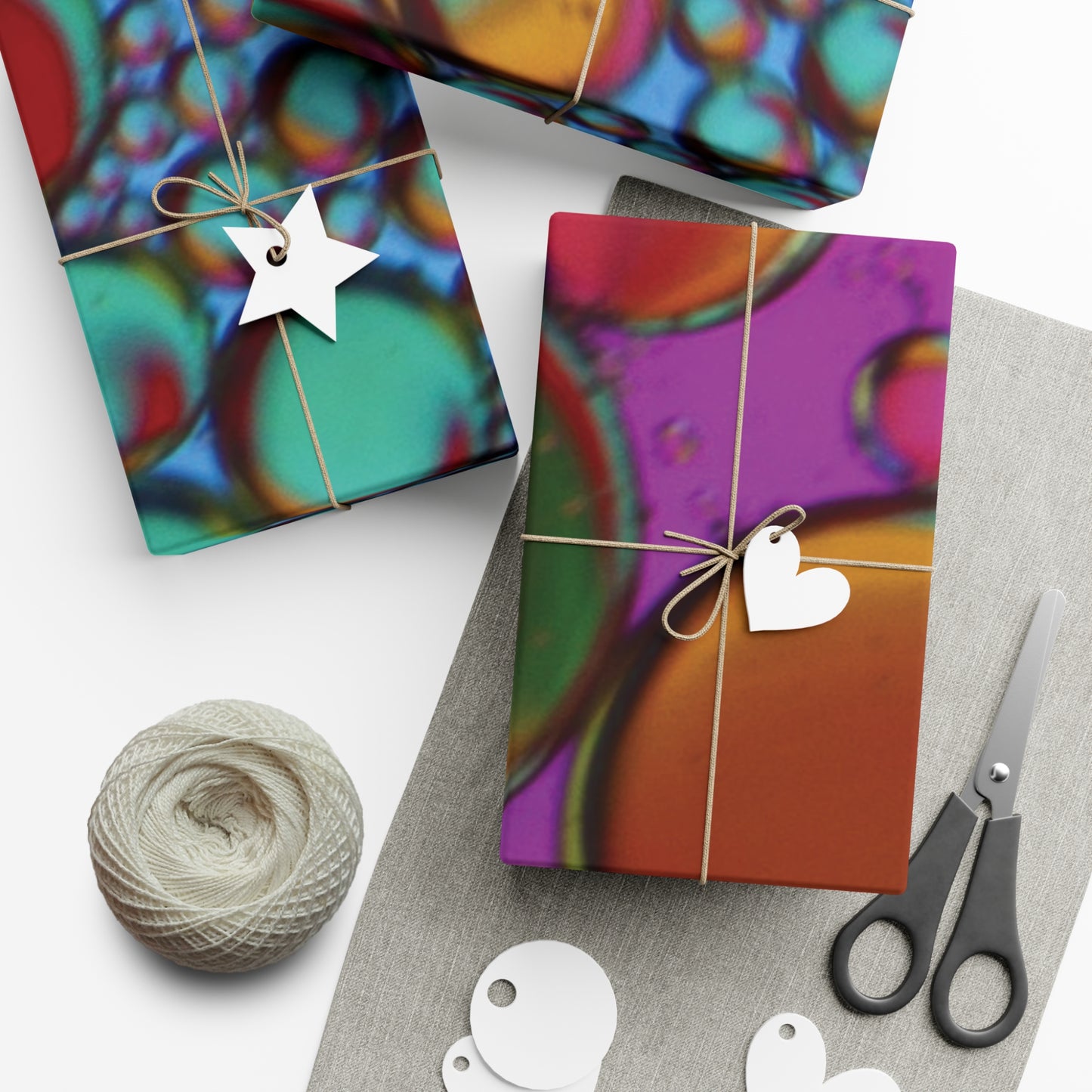 Psychedelic Bubbles Gift Wrap Papers