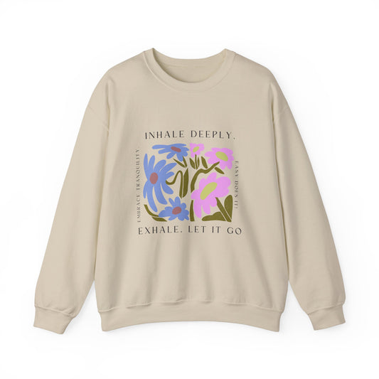 Inhale Deeply Unisex Heavy Blend™ Crewneck Sweatshirt