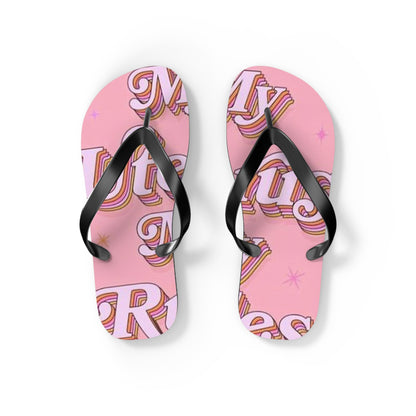 My Uterus My Rules Flip Flops - Eccentricity Emporium LLC