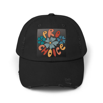 Pro Choice Unisex Distressed Cap - Eccentricity Emporium LLC