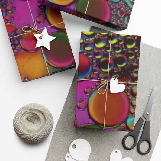 Psychedelic Bubbles Gift Wrap Papers