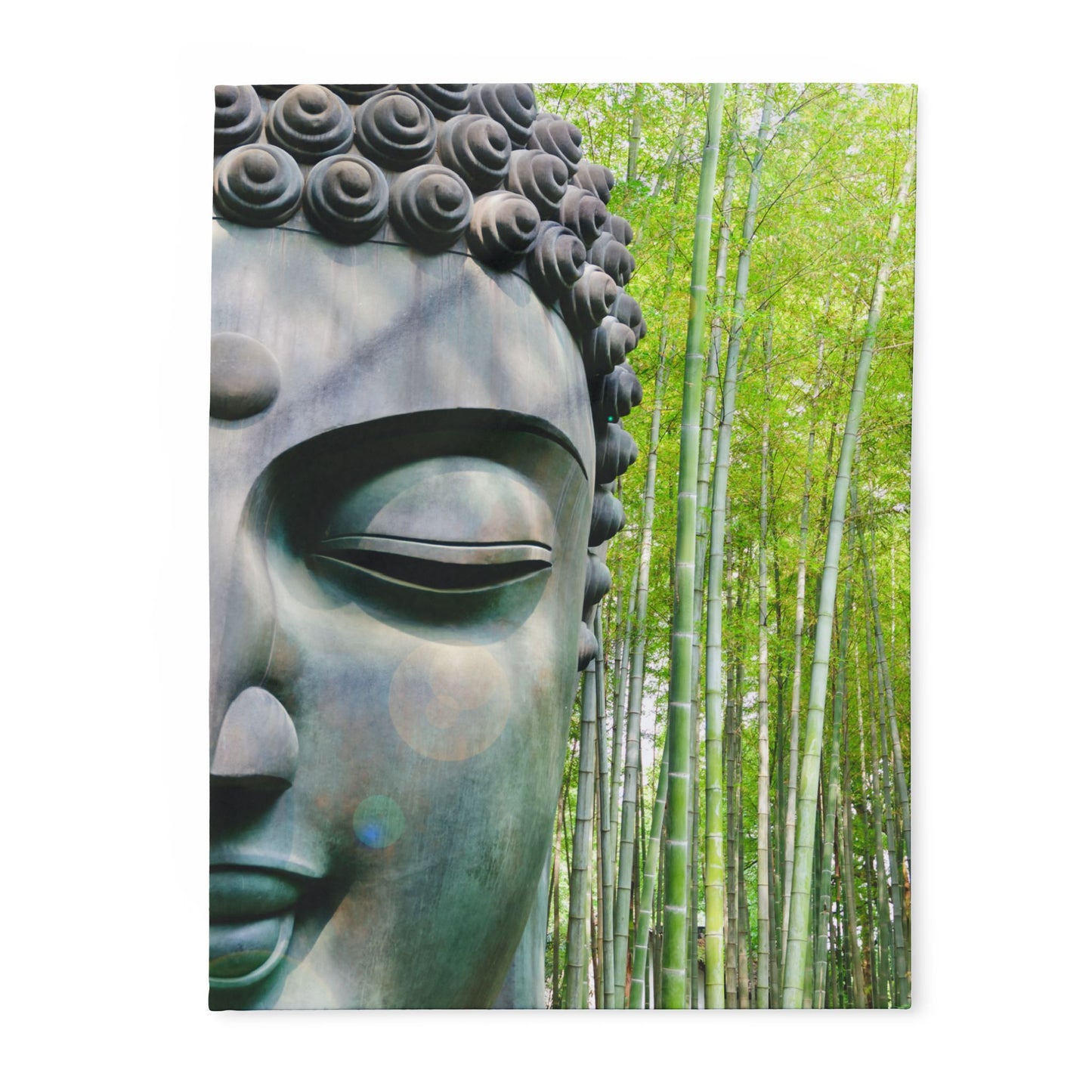 Buddha Statue Arctic Fleece Blanket - Eccentricity Emporium LLC