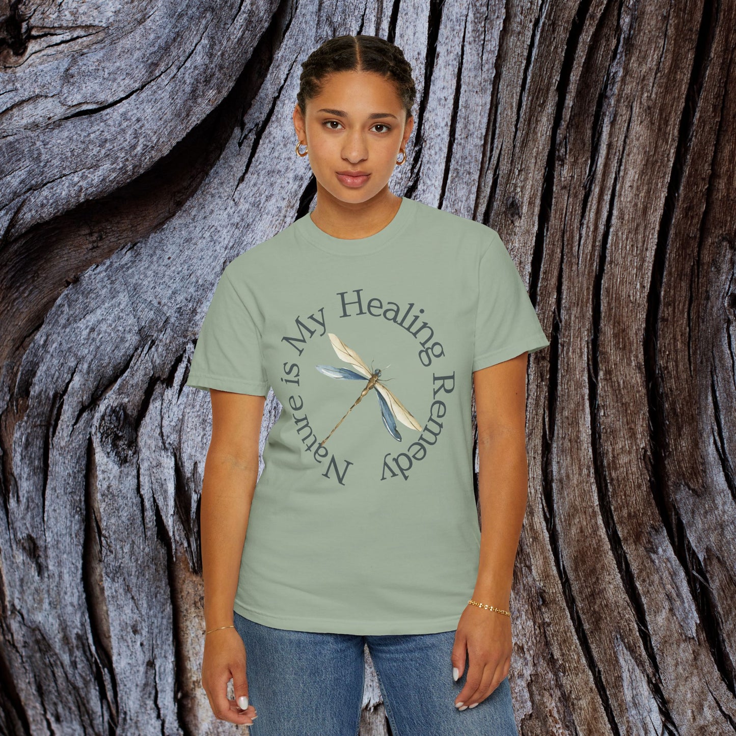 Nature Is My Medicine Tee – Herbalist Aesthetic & Earth Healing Graphic Shirt