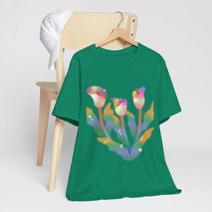 Psychedelic Flowers Short Sleeve T-Shirt