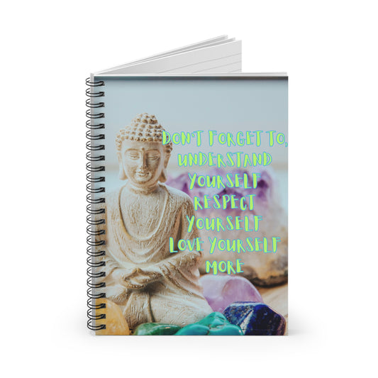 Buddha Spiral Notebook - Ruled Line - Eccentricity Emporium LLC