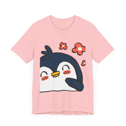 Shy Penguin Unisex Jersey Short Sleeve Tee