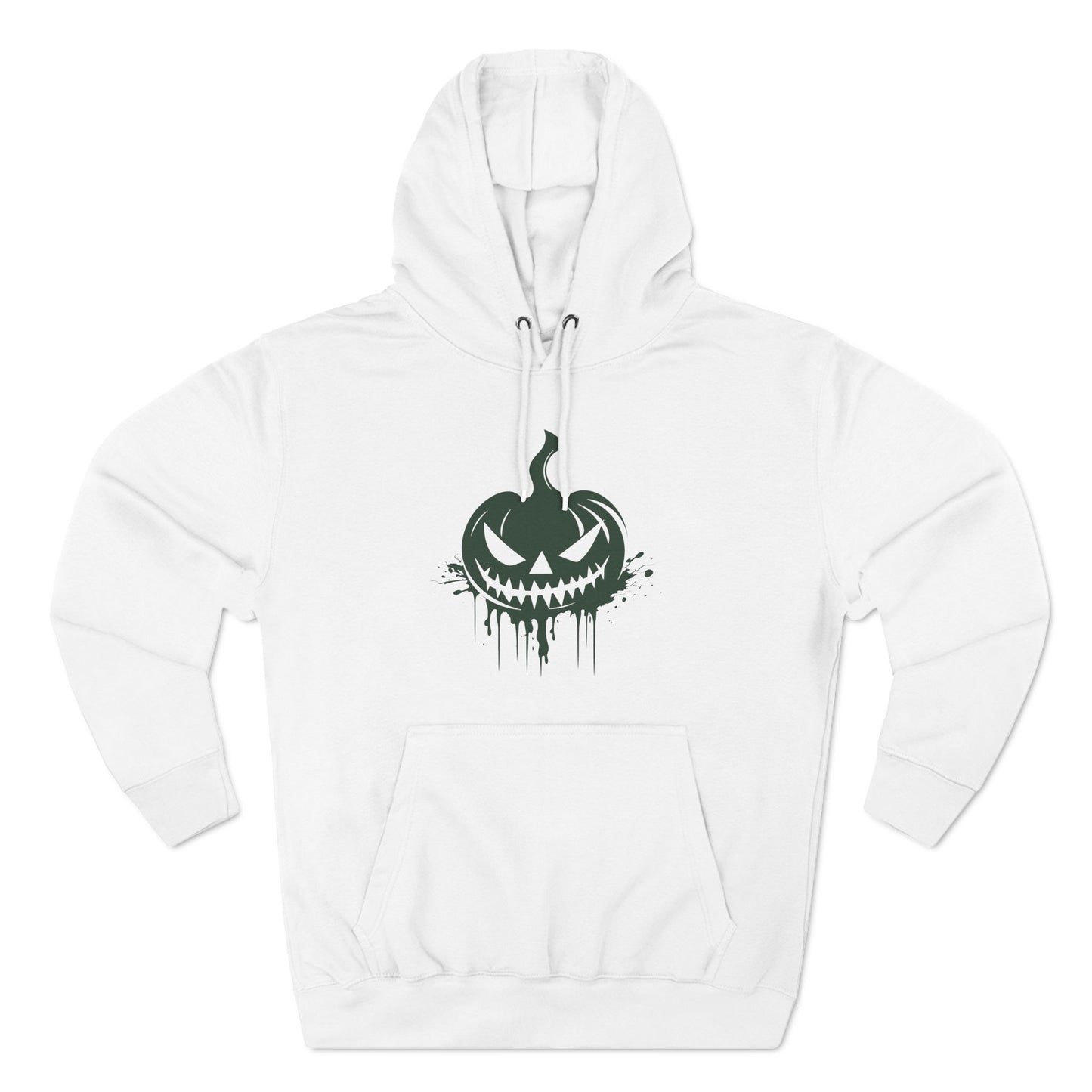 Scary Pumpkin Three-Panel Fleece Hoodie