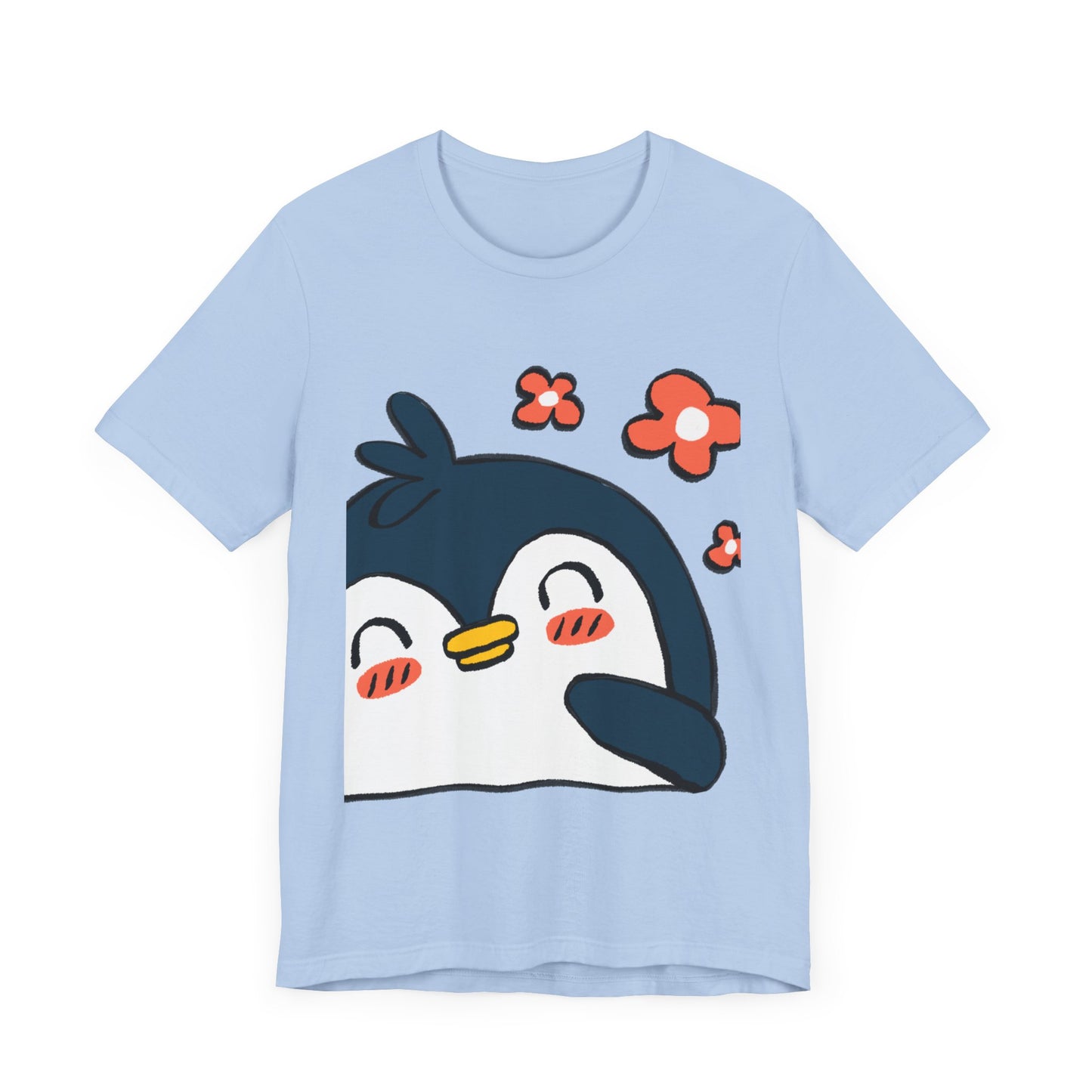 Shy Penguin Unisex Jersey Short Sleeve Tee