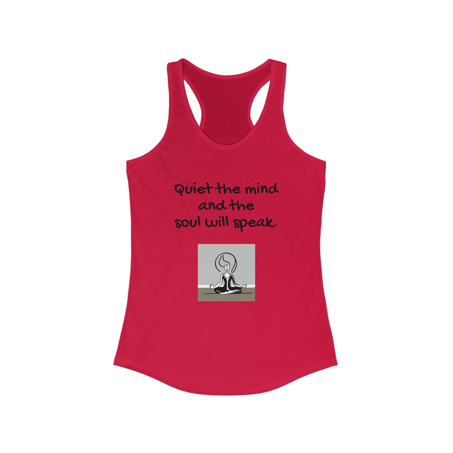 Quiet the Mind Women's Ideal Racerback Tank - Eccentricity Emporium LLC